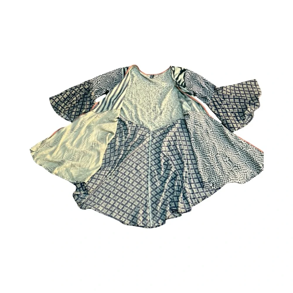 Sacred Threads Black and White Patterned Kids Dress - Picture 7 of 16
